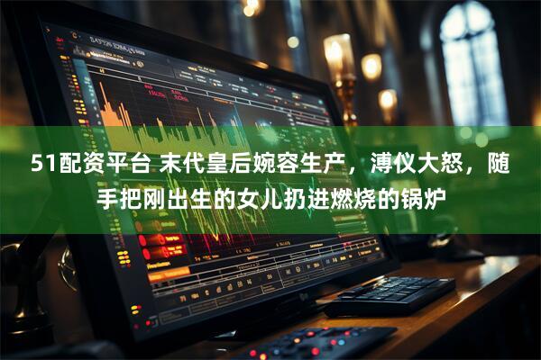 51配资平台 末代皇后婉容生产，溥仪大怒，随手把刚出生的女儿扔进燃烧的锅炉